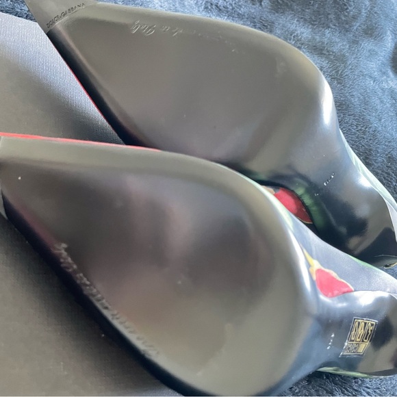 Dolce&Gabbana - Lollo floral jersey pumps - Picture 7 of 7